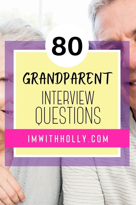 Help your kids get to know their grandparents with these interesting interview questions! Your kids will love learning about your family's past, and how different life was just a generation ago. Check out this epic list of questions for grandparents! Interview Questions For Parents, Interview Questions For Grandparents, Interview Grandparents, Grandparent Questions, Questions To Ask Grandparents, Questions For Grandparents, Grandparent Interview, Questions To Ask Your Grandparents, Interview Questions For Kids