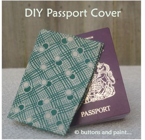 ... and a DIY Passport Cover Passport Cover Diy, Diy Passport, Miss Her, Needle Crafts, Passport Cover, Projects Ideas, How To Make Diy, Bags Tutorial, Fabric Projects