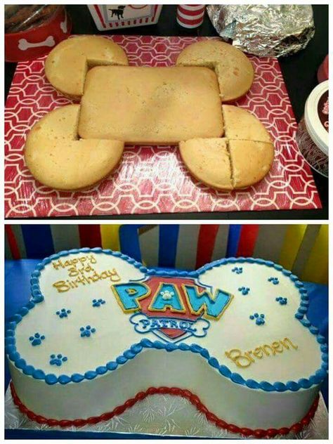 Paw Patrol  Cake                                                                                                                                                      Más                                                                                                                                                                                 Más Paw Patrol Torte, 4de Verjaardag, Paw Patrol Birthday Cake, Paw Patrol Cake, Paw Patrol Birthday Party, Paw Patrol Party, Puppy Birthday, Paw Patrol Birthday, Puppy Party