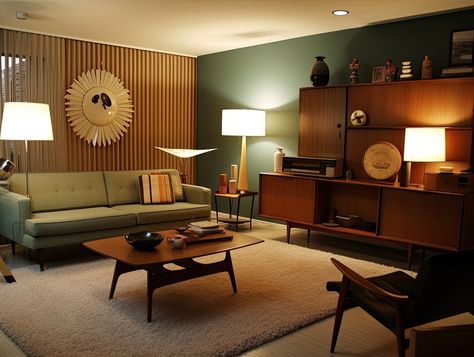 Design Time Capsule: Exploring Interior Styles of the 1950s, 1960s, and 1970s » Redecor 60s Interior Design, 1960s Interior Design, 1960s Interior, 60s Home Decor, 60s Interior, 70s Interior Design, 1960s Home Decor, 60s Home, Casa Retro