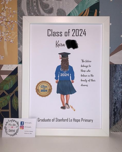 Year 6 leavers framed prints, great gift idea #year6 #year6leavers #leavers #leavers24 #school #school2024 #graduation #girl #boy #schoolleavers #keepsake Graduation Frame, School Leavers, 2024 Graduation, Year 6, School Memories, Class Of 2024, Primary School, Framed Prints, Great Gifts