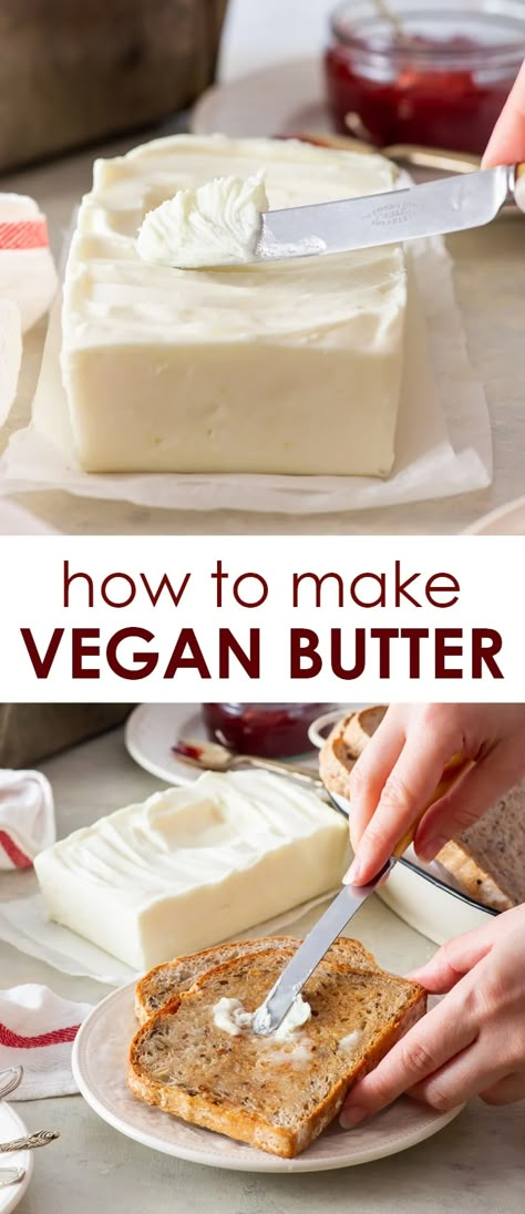 Vegan Replacements, Dairy Free Butter Recipe, Yogurt Diy, Homemade Vegan Butter, Loopy Whisk, Alpha Gal, Vegan Spread, Butter Alternative, Vegan Frosting