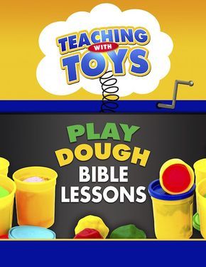 Play Dough Bible Lessons.  Great for Sunday School, VBS, or at home fun!  Includes recipe to make enough play dough for a big group. Lego Bible Lessons, Lego Bible, Toddler Sunday School, Toddler Bible, Bible Object Lessons, Bible Teaching, Childrens Sermons, Sunday School Classroom, Sunday School Kids