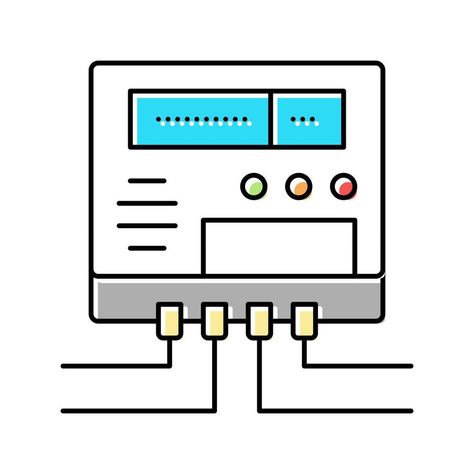 electric meter for monitoring energy saving color icon vector illustration Energy Saving, Save Energy, Vector Art, Vector Free, Vector Illustration, Electricity, Clip Art, Energy, ? Logo