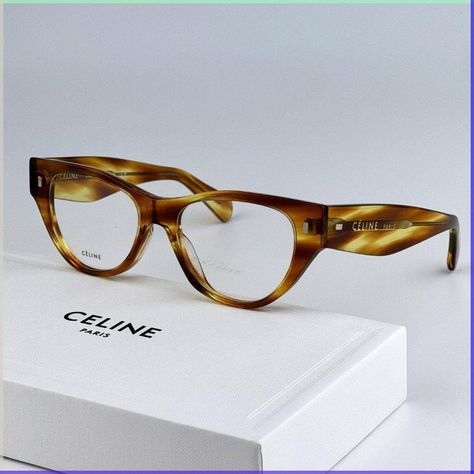 New Celine Cl50012i 056 Havana Cat Eye Women Eyeglasses Cl 50012i Brand: Celine Model Number: Cl50012i / Cl 50012i Color Code: 056 Gender: Women Frame Shape: Cat Eye Frame Color: Havana Frame Material: Acetate Frame Type: Full Rim Lens Color: Demo Lens Material: Plastic Size: 50x16x145 Brand New And 100% Authentic! Made In Italy. Full Retail Celine Package: 1. Glasses 2. Flat Branded Case 3. Cleaning Cloth With Brand Logo 4. Manufacturer's Information Sheet (Product Booklet) 5. Celine Branded Box Same/Next Day Shipping!