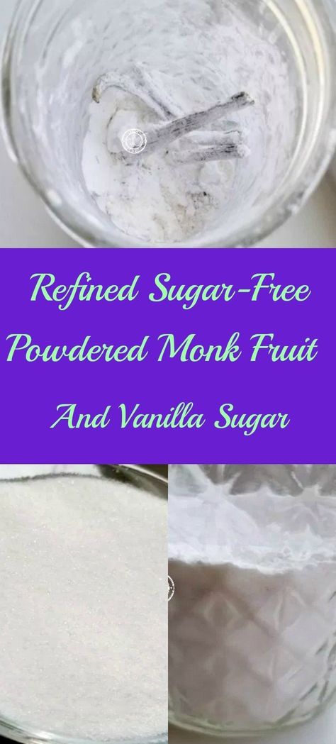 Monk Fruit Frosting, Baking With Monk Fruit Sweetener, Cookies With Monk Fruit Sweetener, Vanilla Sugar Recipe, Sugar Free Baking Recipes, Powdered Sugar Recipes, Make Powdered Sugar, Sugar Free Icing, Powdered Sugar Frosting