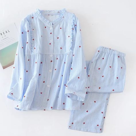 Night Suit For Women, Cotton Night Dress, Long Sleeve Pajamas, Beauty Flowers, Pajama Fashion, Modest Dresses Casual, Night Dress For Women, Designer Dresses Casual, Night Suit