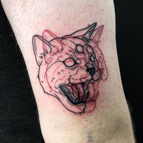 rose coloured boy 🥀 on Instagram: “SEEING DOUBLE - or maybe sextuple? thank you to Andrew for always giving me great ideas for his tattoos! stay trippy, eat good, and be…” Trippy Cat, Kitty Tattoo, Seeing Double, Tattoo Ink, Animal Tattoos, Cat Tattoo, Great Ideas, Rose Color, Tattoo Drawings