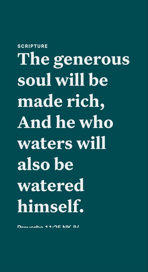 “The generous soul will itself be made fat [prosperous],” continues the king, “and the one freely watering others will himself also be freely watered.” (Proverbs 11:25) When we generously use our time and resources to advance true worship, Jehovah is well pleased with us. (Hebrews 13:15, 16) He will ‘open the floodgates of the heavens and actually empty out upon us a blessing until there is no more want.’ (Malachi 3:10) Just look at the spiritual prosperity of his servants today! Malachi 3 10, True Worship, Hebrews 13, Proverbs 11, Daily Scripture, The Heavens, A Blessing, The King, Proverbs