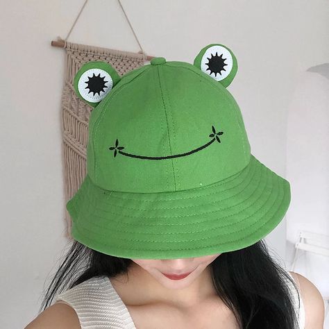 Frog Clothing, Frog Hats, Frog Bucket Hat, Bucket Hat Girl, Outdoor Hut, Bucket Hat Pattern, Fishing Cap, Bucket Hat Style, Bucket Hat Summer