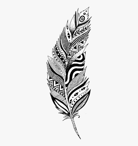 Feather Art Projects, Feather Clip Art, Boho Drawing, Black And White Feather, Celtic Cross Tattoos, Feather Drawing, Drawing Scenery, Feather Tattoo Design, Black And White Art Drawing