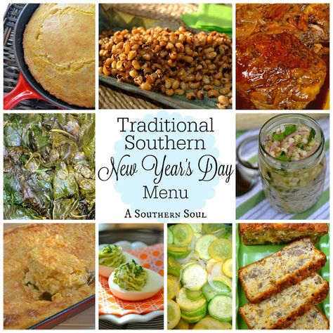 Your guide to cooking a traditional Southern New Year's Day menu! Recipes from A Southern Soul. Southern New Years Dinner, New Year’s Day Recipes, New Year Day Food, New Years Meals Traditional, New Year’s Day Dinner, New Year’s Day Meal, New Year’s Day Food, New Years Day Recipes, New Years Day Food