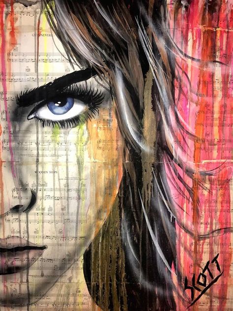 Vango Art, Art Woman Face, Painting Stand, Paint Gouache, Gouache On Canvas, Brandon Scott, State Artwork, Office Artwork, Graffiti Wall Art