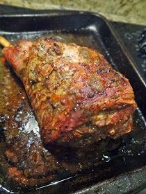 Scrumpdillyicious: Roast Lamb with Rosemary, Garlic, Lemon & Anchovy Roast Pork Shoulder, Lamb Roast Recipe, Lamb Shank Recipe, Lamb Leg Recipes, Cheesy Scalloped Potatoes, Goat Recipes, Sirloin Roast, Roast Lamb Leg, Lamb Chop Recipes