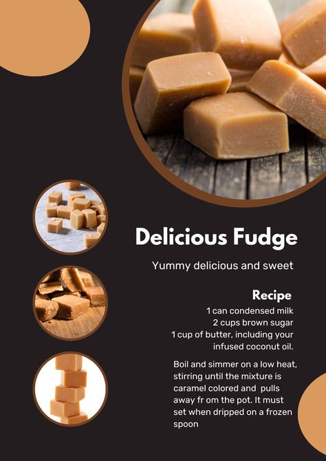 This is my go to fudge recipe, and if you'd like to incorporate thc / cbd infused oil, simply substitute the same amount of butter with the infused coconut oil and make up the balance with your butter. I always choose a salted butter, for a slightly salted caramel. Add chili or nuts if so inclined. Cannibis Recipes Candy, How To Make Thc Butter, Thc Infused Recipes, Cannabutter Baking Recipes, Infused Candy, Infused Coconut Oil, Trail Snacks, Thc Edibles, Infused Recipes