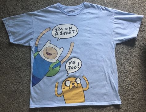 Adventure Time T Shirt, Adventure Time Clothes, Finn Adventure Time, Adventure Time Shirt, Adventure Time Tshirt, Aesthetic Letter, Finn And Jake, Strega Fashion, Silly Clothes