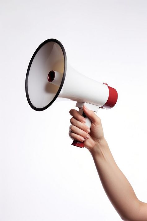 Megaphone holding hand white background. AI generated Image by rawpixel. | premium image by rawpixel.com / Tung Megaphone Aesthetic, Mega Phone, Watercolor Scenes, Robot Hand, Superflat, Fear Of Flying, 80th Birthday Party, Light Background Images, Cute Little Puppies