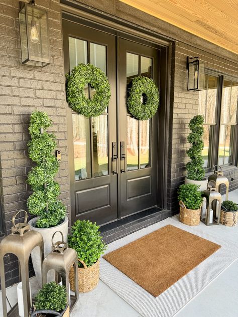 Shop Boxwood Spiral Topiary with … and other curated products on LTK, the easiest way to shop everything from your favorite creators. Front Door Topiary, Spiral Trees Front Porch, Diy Topiary Trees Front Doors, Front Porch Topiary, Porch Topiary, Spiral Topiary, Door Tree, Front Door Inspiration, Spiral Tree