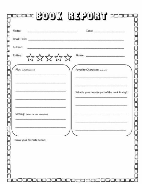 Grade Template, Summary Worksheet, Second Grade Books, Book Report Template, 4th Grade Books, 1st Grade Books, Popup Book, First Grade Books, 2nd Grade Books