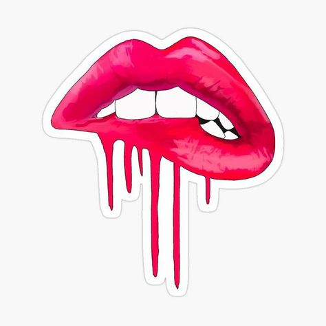 Lipgloss Buisness, Lips Sticker, Characters From Movies, Lips Painting, Digital Art Software, Lip Logo, Dripping Lips, Lip Wallpaper, Kiss Pink