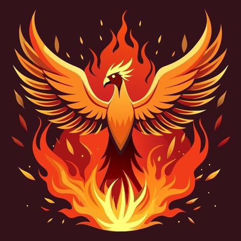 Free Vector | Free vector phoenix logo concept Phoenix Graffiti, Phoenix Illustration, Logo Phoenix, Phoenix Vector, Phoenix Fire, Phoenix Images, Phoenix Logo, Team Banner, Logo Design Set