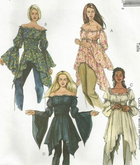 Ethereal Style, Sleeve Variations, Fashion Artwork, Couture Mode, Fashion Illustration Sketches, Top Sewing Pattern, Mccalls Patterns, Sewing Pattern Sizes, Petite Tops