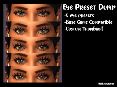 Sims 4 Eye Presets, Eye Presets, Sims 4 Cc Eyes, Sims 4 Cc Makeup, Sims 4 Body Mods, Sims 4 Cc Skin, Sims 4 Cc Folder, Tumblr Sims 4, Play Sims