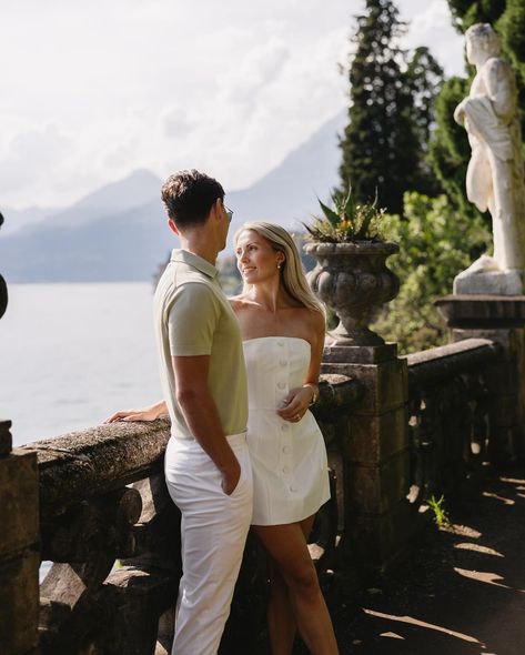 A balmy afternoon in Lake Como with Alice & Marcus 💕 @kyhastudios @villamonastero_official Lake Como, Lake