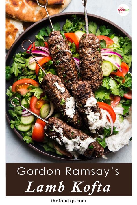 Here is a quick and easy Middle Eastern Gordon Ramsay's Lamb Kofta recipe for you. In just 6 steps, you can make this recipe. Try this recipe from THEFOODXP blog. #gordonramsaylambkofta #gordonramsaylambkoftarecipe #gordonramsayrecipes #lambkofta #lambkoftarecipe #lambkoftakebab Beef Kofta Recipe, Beef Kofta, Grilled Kabob Recipes, Kofta Recipe, Gordon Ramsay Recipe, The Modern Proper, Modern Proper, Kebab Recipes, Kebabs