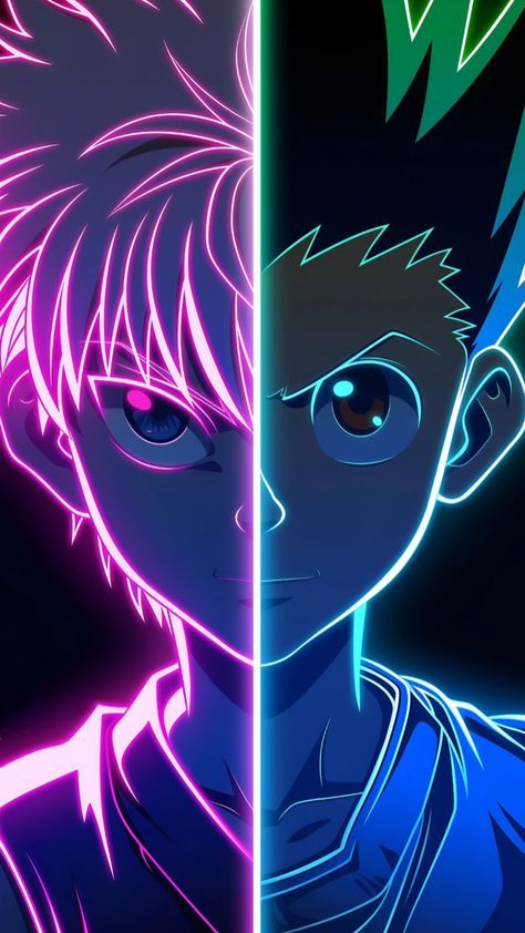 【KILLUA & GON】 ⁀➷ Wallpaper ✪ Killua Gon Wallpaper, Hanterxhanter Wallpaper, Gon Wallpaper, Album Artwork Cover Art, Anime Magi, Anime Show, Dont Touch My Phone Wallpaper, Disney Princess Fan Art, Recent Anime