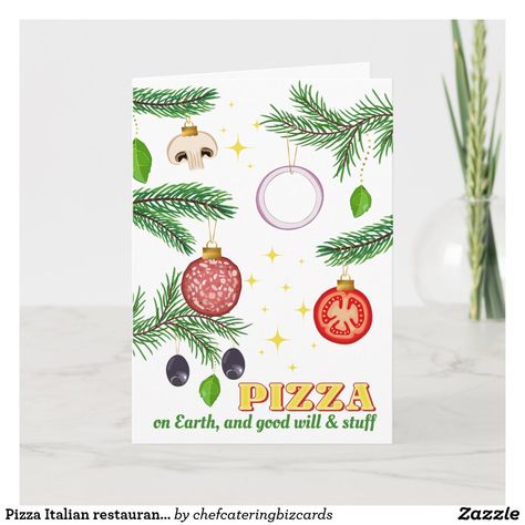 Italian Christmas Cards, Pizza Italian, Baking Crafts, Italian Christmas, Restaurant Catering, Holiday Design Card, Christmas Cooking, Christmas Invitations, Christmas Holiday Cards