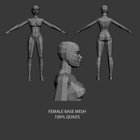 Low Poly Female Model, Low Poly Female, 3d Topology, Male Base, Blender Character Modeling, 3d Karakter, Low Poly Character, Female Base, 3d Modeling Tutorial