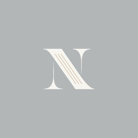 Letter N. #monogram #tinaperkodesign #minimal #elegant Web Design Basics, Fashion Logo Inspiration, N Monogram, Hairdresser Logo, N Logo Design, Alphabet Logo, Letters Logo, Style Guide Design, Logo Creator