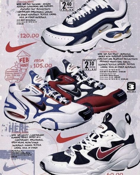 90s Nike Shoes, Nike Air Max Triax, 90s Sneakers, Nike Essentials, Everyday Sneakers, Nike Ad, Blog Design Inspiration, 90s Hiphop, 90s Hip Hop Fashion