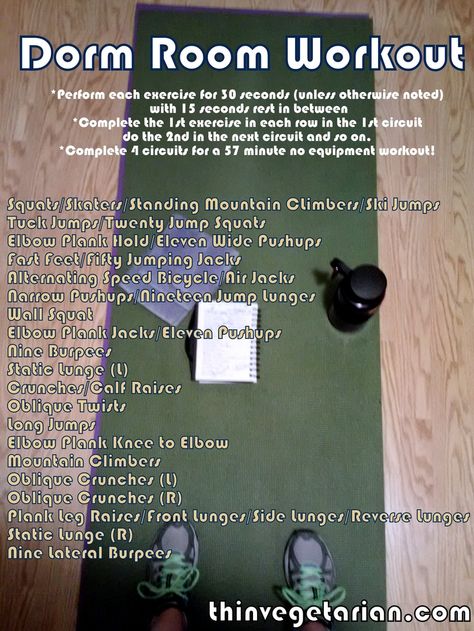 dorm room workout. Dorm Workout Routine, Small Space Workout, Dorm Workout, Dorm Room Workout, Room Workout, Workout No Equipment, Body After Baby, Best Home Gym, Gym Tips