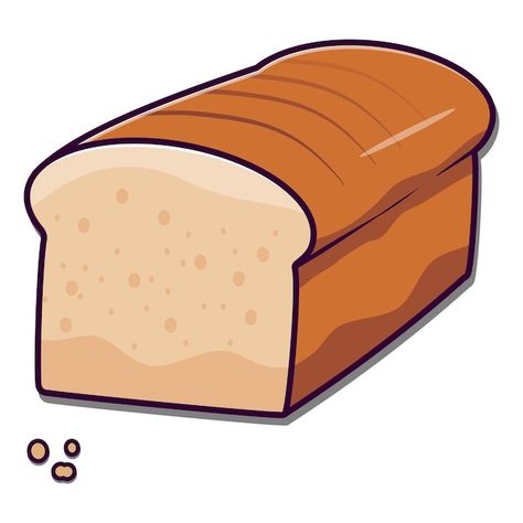 Free Vector | Free vector toasted bread slice cartoon sticker Bread Art Design, Toast Cartoon, Bread Graphic, Toast Illustration, Cartoon Bread, Bread Vector, Bread Sticker, Date Bread, Bread Art