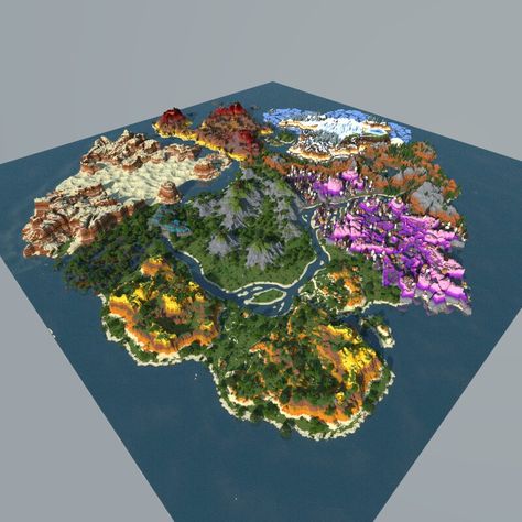 Minecraft Map Art Ideas, Minecraft Map Ideas, Minecraft Maps Download, Minecraft Landscape, Landscape References, Minecraft Maps, Minecraft Download, Minecraft Seeds, Map Minecraft