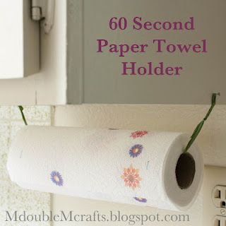 Incredibly easy paper towel holder (DIY). Paper Towel Holder Ideas, Diy Paper Towel Holder, Towel Holder Ideas, Towel Holder Diy, Kitchen Paper Towel, Kitchen Paper, Diy Holder, Diy Valentines Gifts, Paper Towel Holder