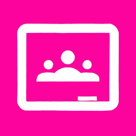 App Icon Hot Pink, Classroom App Icon, Classroom App, Pink Classroom, Pink Icons, Icon Wallpaper, Phone Icons, Iphone Wallpaper App, Iphone App Design