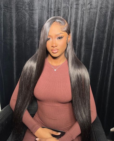 Brazilian Hair Wigs, Affordable Wigs, Bad Bad, Hd Lace Frontal, Frontal Hairstyles, Straight Lace Front Wigs, Side Part, Straight Wig, Natural Hair Color