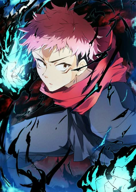 Yuji Itadori, An Anime, Jujutsu Kaisen, Anime Character, Jujutsu, Red, Anime, Hair, Pink