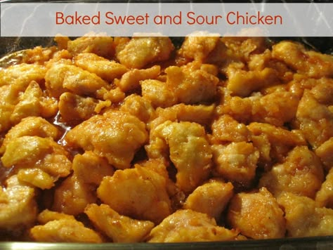 Baked Sweet And Sour Chicken, Sweet And Sour Chicken, Sweet Sour Chicken, Sweet N Sour Chicken, Sweet And Sour, Ww Recipes, Food Blogs, Iftar, Main Dish Recipes