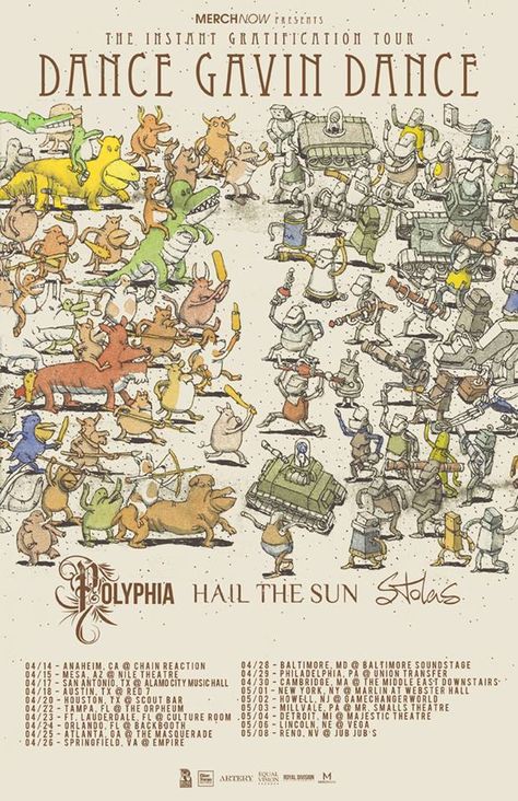 Hail The Sun, Tilian Pearson, Mr Smalls, Dance Gavin Dance, Instant Gratification, Dance Poster, Artist Quotes, Music Lyrics Songs, All Music