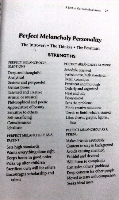 This is my personalities. I am a Perfect Melancholy. What's yours? Melancholy Personality, Melancholy Temperament, Melancholic Personality, Feeling Melancholy, Melancholic Temperament, Personality Type Compatibility, 4 Temperaments, Perception Psychology, Intp 5w4