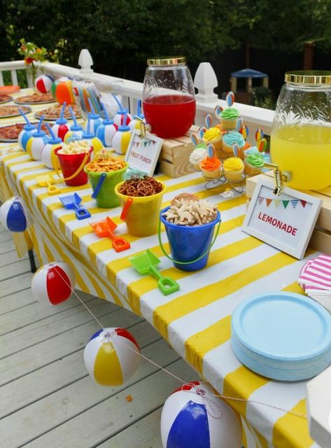 [SponsoredPost] 75 Birthday Pool Party Ideas Recommendations You'll Want To Use 2023 #birthdaypoolpartyideas Birthday Splash Party, Birthday Pool Party Ideas, Kids Pool Party Birthday, Tropisk Fest, Water Birthday Parties, Pool Party Snacks, Pool Party Gift, Beach Theme Birthday, Pool Party Ideas