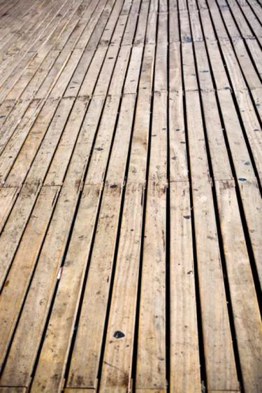 The Best Paints for Exterior Wood: Oils or Acrylic | eHow Cleaning Deck Wood, Treated Wood Deck, Wood Deck Railing, Homemade Cleaner, Deck Cleaner, Deck Cleaning, Cleaning Mold, Wooden Deck, Staining Deck