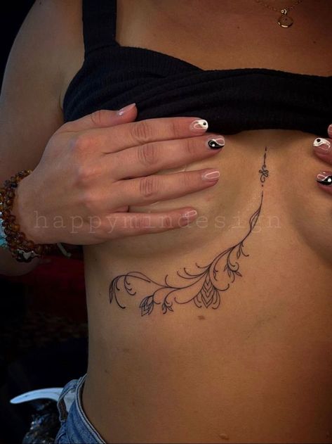 2023 Tattoo Ideas, Tattoo Stomach, Tattoo Dainty, Tattoo Sternum, Orlando Tattoo, 2023 Tattoo, Stomach Tattoo, Small Chest Tattoos, Fine Line Tattoo