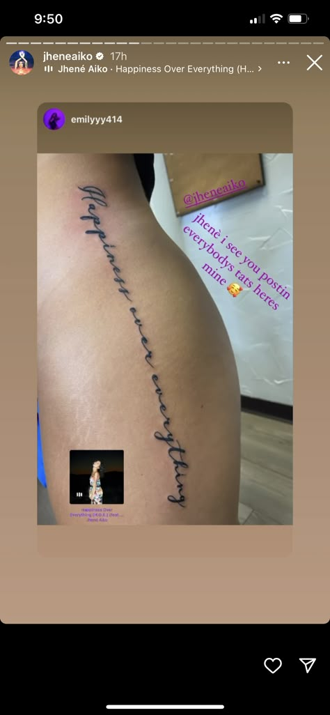 Jhene Aiko Back Tattoo, Jhene Aiko Tattoos, Pretty Tattoos For Women, Jhene Aiko, Slick Hairstyles, Ankle Tattoo, Mini Tattoos, Pretty Tattoos, Back Tattoo