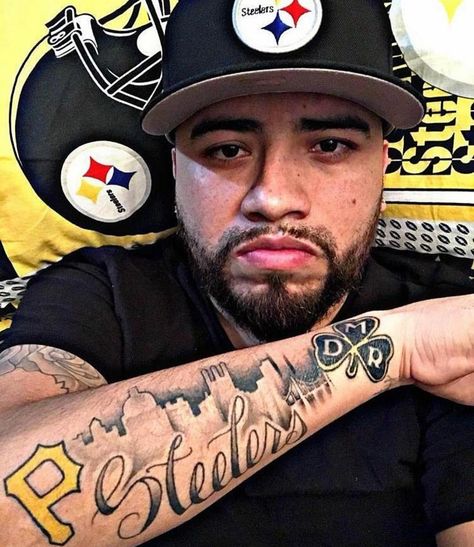 Pittsburgh Steelers Tattoo Ideas, Steelers Tattoo For Men, Pittsburgh Tattoo Ideas, Pittsburgh Steelers Tattoo, Military Sleeve Tattoo, Steelers Tattoos, Pittsburgh Tattoo, Steelers Wallpaper, Pittsburgh Steelers Wallpaper