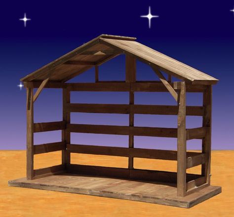 Outdoor Nativity Stable, Diy Manger, Nativity Decorations, Christmas Floats, Nativity Play, Christmas Parade Floats, Outdoor Nativity Scene, Ward Christmas Party, Nativity Stable